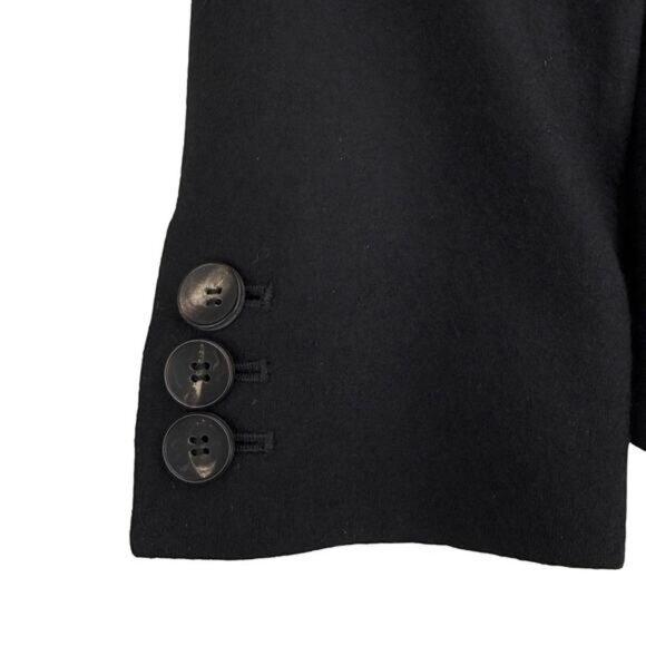 HELMUT LANG 100% Wool Button Blazer Jacket Size Small Black - Picture 5 of 7